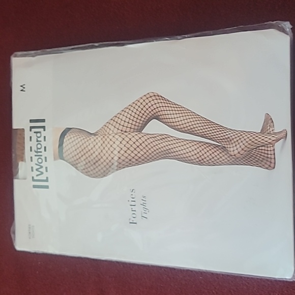 Wolford Accessories - Wolford Forties Tights Seamless Net Tights Honey Medium New
